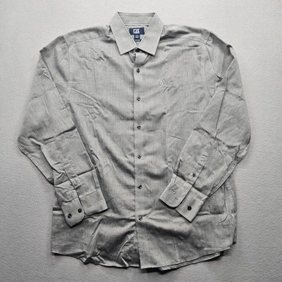 Cutter & Buck Men's Size Medium Gray Button Down Shirt Long Sleeve Casual - Image 1 of 4