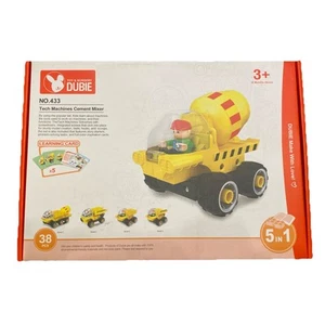 DUBIE Learning Tech Machines Cement Mixer 5 in 1 - 38 Pcs 5 Cards No. 433 NIB - Picture 1 of 5