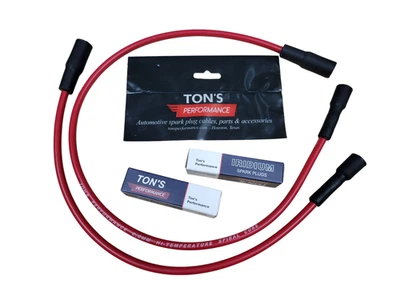 Ton's Red 8mm Ignition Wires & Spark Plugs 2008-2016 Can-Am Spyder GS RS RSS ST - Image 1 of 4
