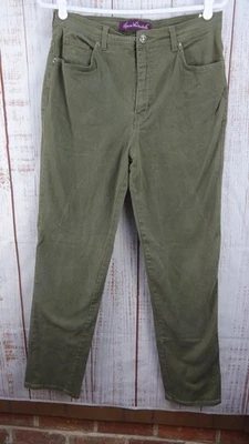 Pantalones de mezclilla Gloria Vanderbilt para mujer talla 10 verde Amanda elásticos informales Foto 1 de 4