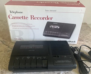 RadioShack TCR-200 Voice Activated Telephone Cassette Recorder NEW OPEN BOX - Picture 1 of 12