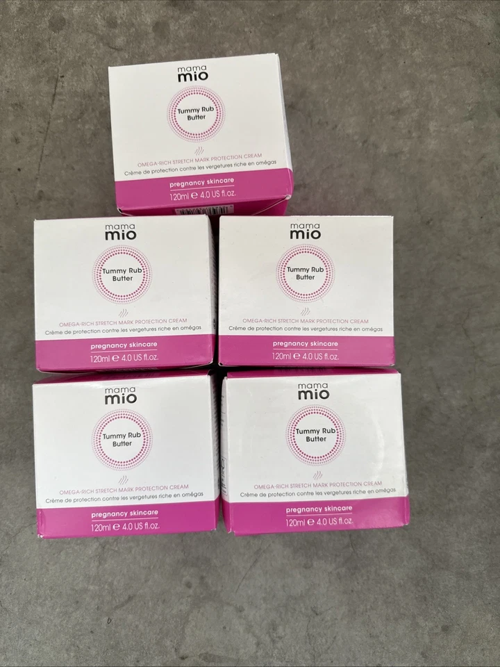 Lot Of 5 Mama Mio Tummy Rub Butter 4.0 fl oz – Stretch Mark & Scar Reducer