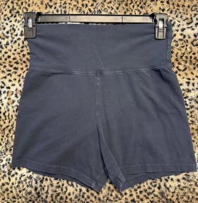 Navy blue spandex shorts Brandy Melville one size preowned - Image 1 of 3
