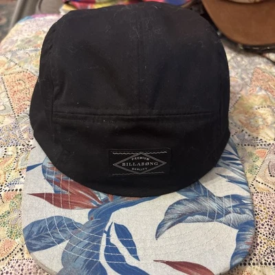 Б/у кепка Billabong один размер MAHT6SOR гавайский купюра веселая черная регулируемая уникальная - Изображение 1 из 4