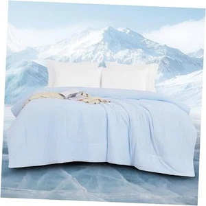 Cooling Comforter All Season Cooling Blanket for Hot Sleepers, Twin Light Blue - Picture 1 of 7