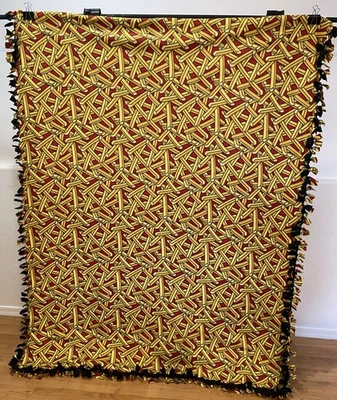 Manta polar papas fritas hecha a mano (#5) 53" X 67" Foto 1 de 3