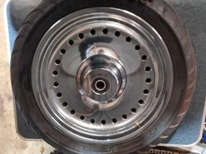 Harley Davidson Chrome Fat Boy Front Wheel , Rim Twin Cam - Picture 1 of 13