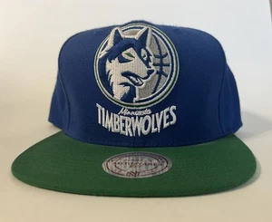 Minnesota Timberwolves Mitchell & Ness Hardwood Classics Snap Back Cap 2014 NOS - Picture 1 of 19