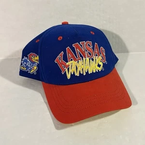 New Hollister Zephyr Kansas Jayhawks Snapback Hat One Size Blue/Red NCAA - Picture 1 of 8