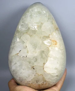 10.4lb Agate Geode! NATURAL CARNELIAN CRYSTAL QUARTZ Geode Agate Egg Reiki - Picture 1 of 11