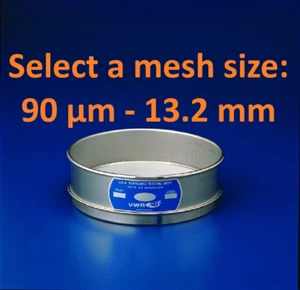 VWR USA Standard Testing Sieve 8" PICK-A-MESH Size mm µm Full Height w.s. tyler - Picture 1 of 8