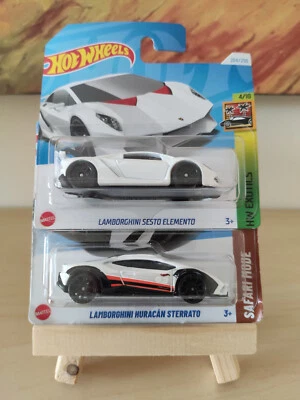 Lotto 2x Hot Wheels 2024/2025 Lamborghini Sesto Elemento e Huracán Sterrato - Immagine 1 di 4