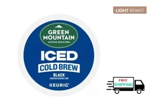 🆕☕ Green Mountain Iced Cold Brew Light Roast Black Keurig K-cup Coffee - Imagen 1 de 1