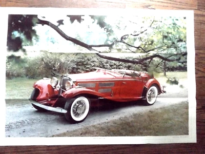1936-1940 Mercedes-Benz 540K Big Poster Supplement To Automobile Quarterly - Image 1 of 2