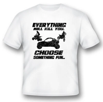 Everything will mat you elige algo divertido atv utv moto dirt bike negro Foto 1 de 2