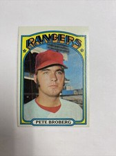 1972 Topps Baseball Pete Broberg Texas Rangers Card #64