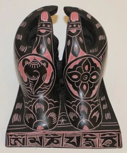 Resin Hands Card Holder Statue, Hand Craved Nepal, CL-188, Home Decor, Brand New - Picture 1 of 2
