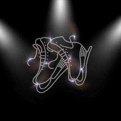 Hotfix Strass Bügelbild, Strass Applikation Eislaufe Skater Schlittschuh 141216 - Bild 1 von 3