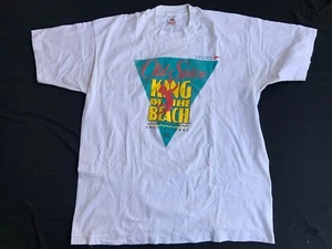 VINTAGE T SHIRT OLD SPICE / SPEEDO KING OF THE BEACH INVITATIONAL TEE SHIRT - Imagen 1 de 3