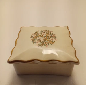 Vintage 1940's FRANCISCAN Ceramic Trinket Cigarette Box Made in California - Picture 1 of 8