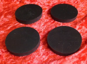 4 x Round Sorbothane Pads  / Feet Size: 40mm. Diameter x 4mm. Thick - Picture 1 of 1