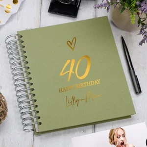 Personalised Love Heart Any age Birthday Photo Album Gift 16th, 18th, 21st, 30th - Picture 1 of 9