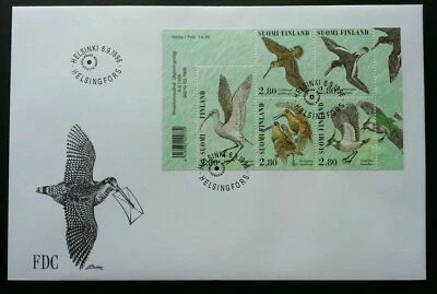 [SJ] Finland Birds 1996 Animal Wildlife Fauna (miniature FDC) - Image 1 of 4