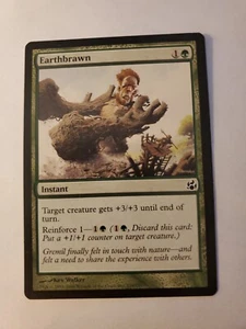 MTG Magic The Gathering Card Earthbrawn Instant Green Morningtide 2008 - Picture 1 of 2