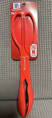 SALAD Serving TONGS Scissor Type Fork & Spoon Grip BRAND NEW Fast Ship - Image 1 of 2