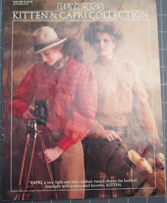 Kitten and Capri Collection  Knit  Vintage 1983 Booklet Reynolds - Image 1 of 2