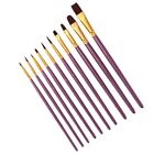 10 PCS Oil Paint Brush Painting Accessories Paintbrushes The