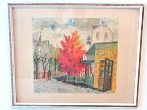 Olle Olsson Hagalung Det Roda Tradet (The Red Tree) Lithograph - Picture 1 of 6