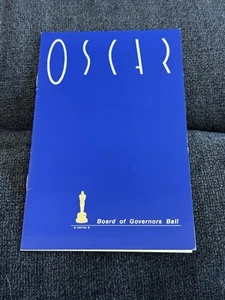 Vintage 1992 Oscar Board Of Governors Ball Ticket & Program 64th Academy Awards - Picture 1 of 4