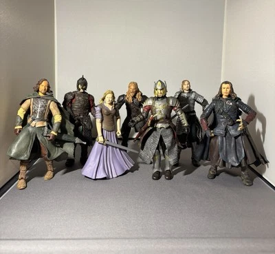 Figuras de acción surtidas de El Señor de los Anillos TOYBIZ 2001. Lote de 7 Foto 1 de 4