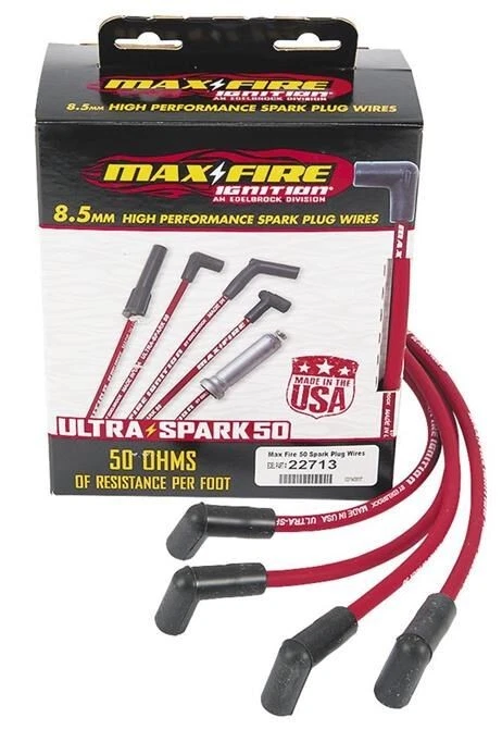 Chev 350 SBC Edelbrock Max-Fire Ultra-Spark 50 Spark Plug Leads #ED22713 - image 1 of 1