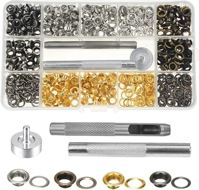 Mesee 400 Juegos Ojales y Ojales, 5mm Diámetro Interior 4 Multicolor  Foto 1 de 4