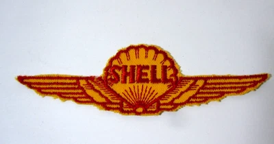 Vintage SHELL Aviation Embroidered Sew- On Uniform-Jacket Patch 4.5" - Image 1 of 2