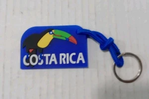 COSTA RICA Toucan Key Chain, Vinyl Souvenir, From Costa Rica - Picture 1 of 7