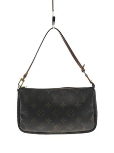 LOUIS VUITTON Pochette Accessoires (OLD) Monogram BRW PVC BRW - Picture 1 of 8