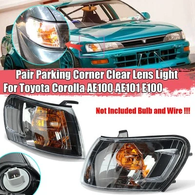 Crystal Black Corner Light Lamp For Toyota Corolla SEG AE100 AE101 EE100 92-95 - Image 1 of 4
