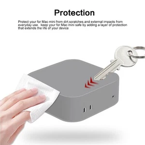 Silicone Protector Case for Mac Mini 2024 with Precise Openings Design - Bild 1 von 5