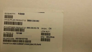 (10 PCS) 5800-330-RC High Current RF Choke Bobbin Core 33uH 10% - Picture 1 of 3
