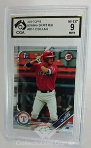 2019 Topps Bowman Draft Josh Jung Rookie Card Graded 9 (cc) - Bild 1 von 2