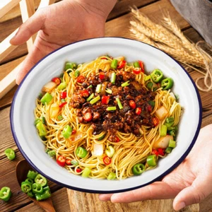 2pcs Kitchen Enamel Bowl Thicken Soup Bowl Enamel Noodle Bowl Enamel Mixing Bowl - Picture 1 of 12