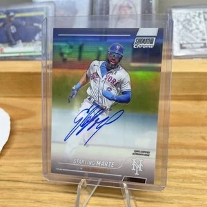 2022 Stadium Club Chrome Starling Marte Auto New York Mets - Bild 1 von 2