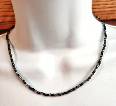 STRONG Seed Bead Necklace Delicate 16-20" adjustable HANDMADE USA New - Image 1 of 4