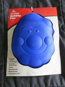 NEW Silicone 10" SANTA CLAUS Baking PAN Mold Oven + Freezer Safe Bake Holiday - Picture 1 of 2