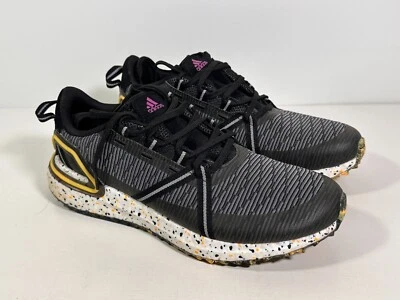 Adidas Solarthon Boost Black Gold Spikeless Golf Shoes Men Size 9 - Image 1 of 4