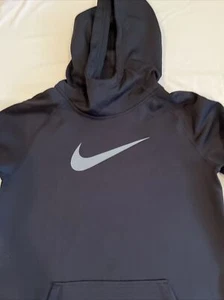 Nike Dri-Fit Hoodie Pullover Girls Sz XL Black - Picture 1 of 4