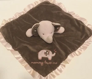 Manta de Seguridad Carters Rosa Marrón Elefante Bebé Lovey "Mamá Me Ama" Sonajero - Imagen 1 de 7